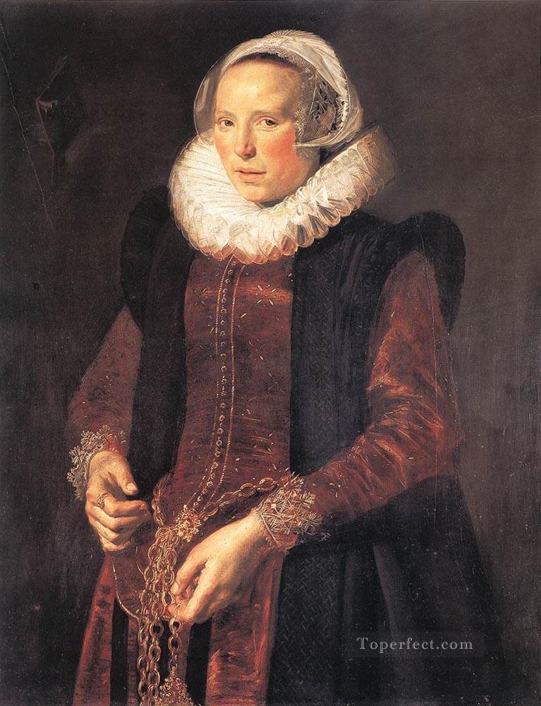 Retrato de una mujer del Siglo de Oro holandés Frans Hals Pintura al óleo